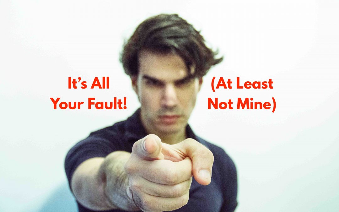 It’s Not My Fault!  12 Ways to Reduce Blame in Your Life